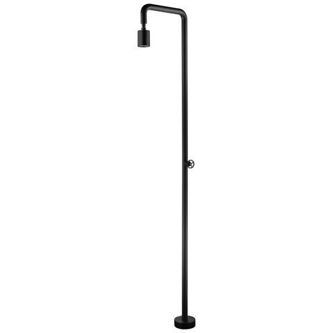 Imex Doccia Piscina Nera In Acciaio 316 Con Diffusore Orientabile E Rubinetto Monoforo Modello Pool - Foto 1