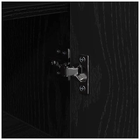Credenza Rovere nero 35 x 35.5 x 76 cm Legno multistrato - Foto 9