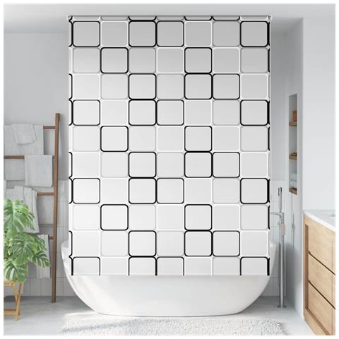 Tenda a Rullo Doccia 160x240 cm Larghezza Tessuto 156 cm - Foto 2