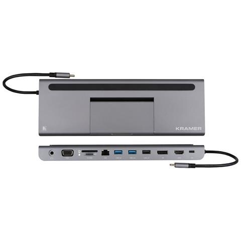 KDock-4 Cablato USB 3.2 Gen 1 (3.1 Gen 1) Type-C Argento - Foto 1