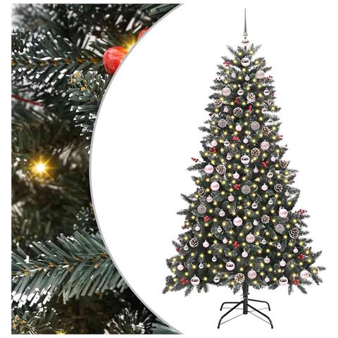 Albero di Natale artificiale con 300 LED Verde 180 cm - Foto 1