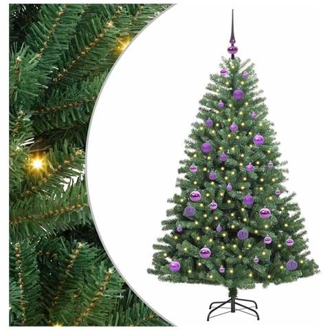 Albero di Natale Artificiale con Rami Pieghevoli Verde 150 cm - Foto 1