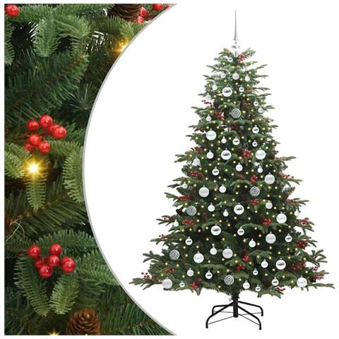 Albero di Natale artificiale con 300 LED Verde 180 cm - Foto 1
