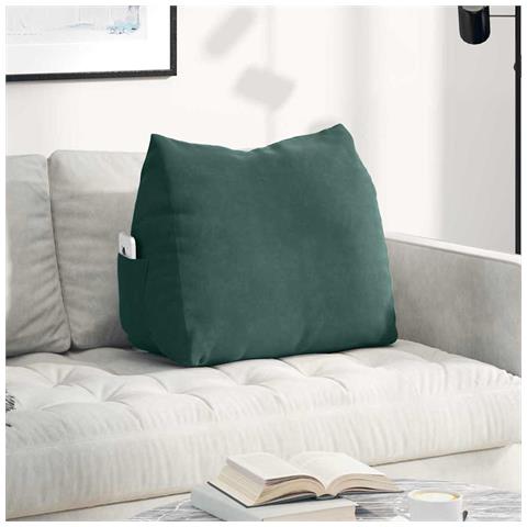 Cuscino per Schiena Verde Scuro 60 x 20 x 50 cm - Foto 2