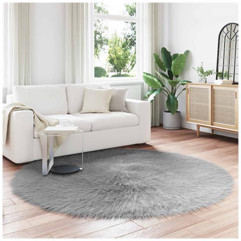 Tappeto Pecora Tafalla Grigio Ø 160 cm Poliestere - Foto 2