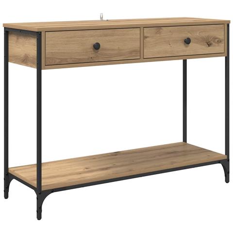 Tavolo consolle Rovere artigianale 100 x 34,5 x 75 cm - Foto 1