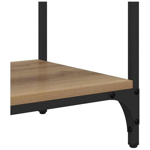 Tavolo consolle Rovere artigianale 100 x 34,5 x 75 cm - Foto 9