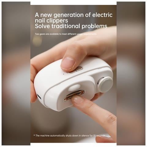 Tagliaunghie E Lucidatore Elettrico 2-in-1 Con Display Lcd - Cura Unghie Sicura E Facile - Foto 7