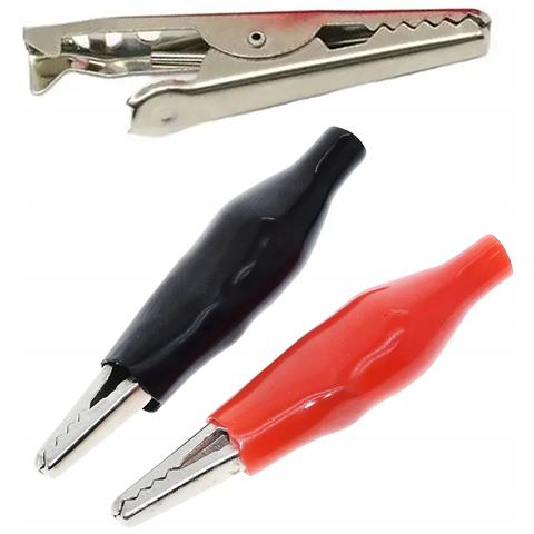 Coccodrilli Isolati Set 2 Pezzi - Nero E Rosso | Corrente Massima 4a | Sicurezza E Affidabilità Per Progetti Elettronici - Foto 1