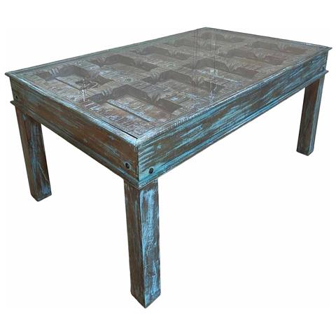 Tavolo In Legno Fatto A Mano 170x107x76h Cm - Foto 1