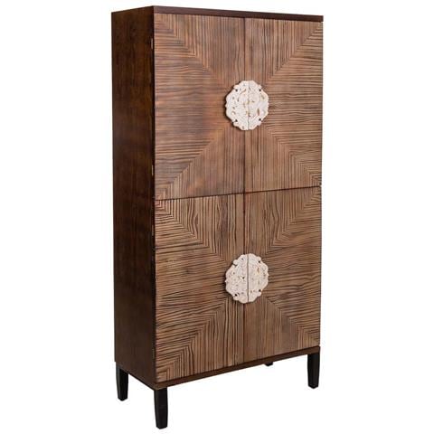 Armadio In Legno Marrone 86x41x180h - Foto 1