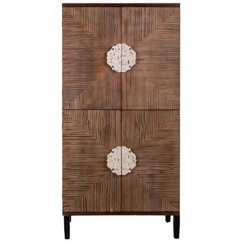 Armadio In Legno Marrone 86x41x180h - Foto 2