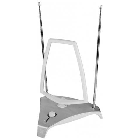 SV9365 Antenna TV Interno Doppio Argento, Bianco - Foto 1