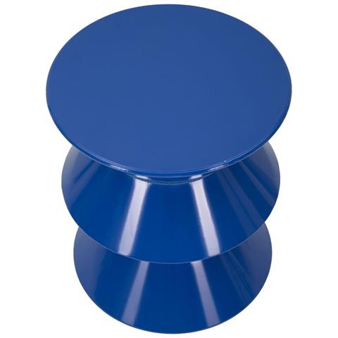 Tavolino Da Appoggio Zag In Metallo Blu Cobalto - Foto 2