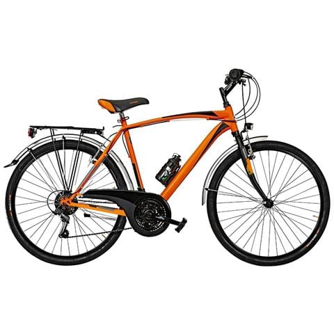 Bici Da Uomo Mountain Bike Misura 26 Bicicletta Mtb Nevada Nv26c Cambio 18v Completa Di Accessori - 45 Arancio Nero Opaco - Foto 1