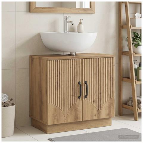Armadio per Lavabo da Bagno HOORN Rovere Artigianale - Foto 2
