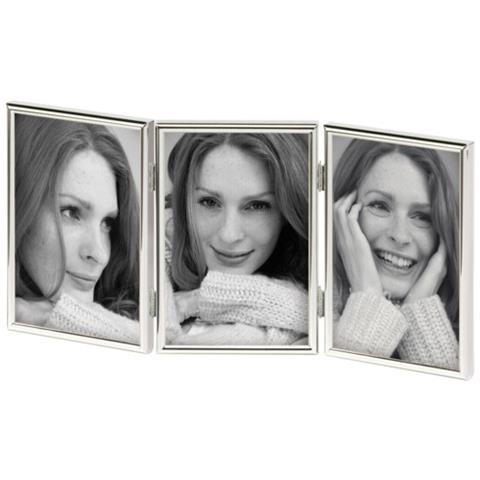 Chloe 3x10x15 argento Tripla cornice WD315S - Foto 1