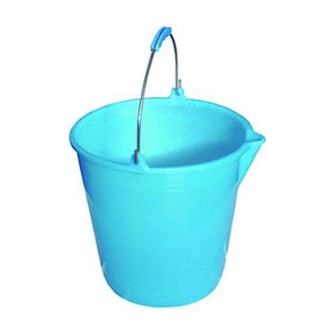 Secchio 10 Lt in plastica con becco colore azzurro perla diametro 27xH24 cm - Foto 2
