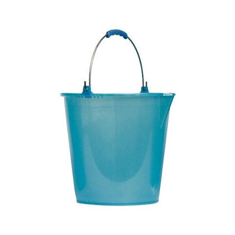 Secchio 10 Lt in plastica con becco colore azzurro perla diametro 27xH24 cm - Foto 1