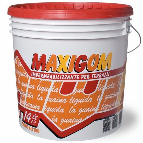 Guaina Liquida Impermeabilizzante Maxigom Laiv colore Bianco 14 Lt. Calpestabile - Foto 1