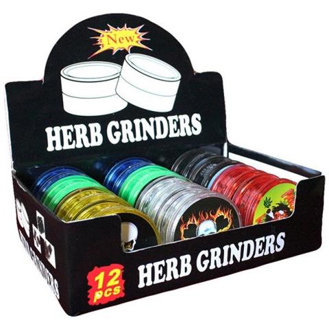 Grinder Per Tabacco In Plastica 2 Parti Tritatabacco Grande Vari Colori - Foto 1