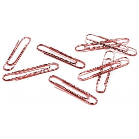 Fermagli Giganti 77 Mm Ramati Ondulati Punta Tonda Colore Rame 100 Pz - Foto 1