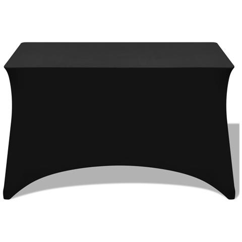 Fodere Elasticizzate Per Tavolo 2 Pezzi 243x76x74 Cm Nero - Foto 2