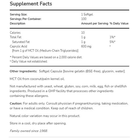 Acido Caprilico 600 Mg 100 Capsule - Foto 3