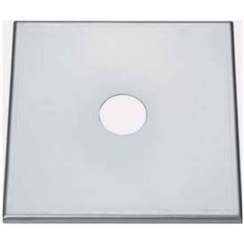 Piastra Di Copertura Cns, 1 Cm Piegata, 220 X 220 Mm, Senza Perforazione - Foto 1