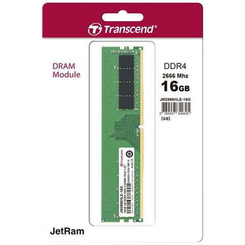 Memoria DIMM JetRam 16 GB (1x16 GB) DDR4 2666 MHz CL19 - Foto 2