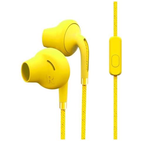 Cuffie Energy Sistem Style 2+ - Bassi Profondi - Microfono - Controllo Conversazione - Doppia Lunghezza - Colore Giallo - Foto 4