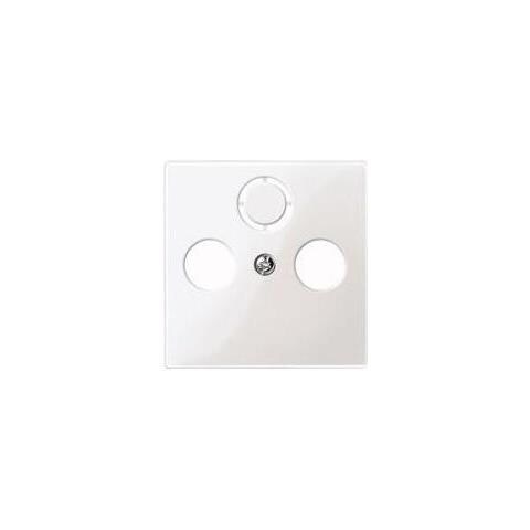 Zentralplatte Antennensteckdose 296744 System M Weiss Glnzend 296744 296744 (296744)  - Foto 1