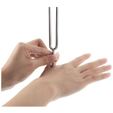 A440 Diapason In Acciaio Inox Diapason Standard A 440 Hz Violino Chitarra Accordatore Con Panno Di Pulizia E Storage Bag Nera Per Il Dispositivo Standard Strumenti Musicali Violino Guitar Tuner - Foto 2