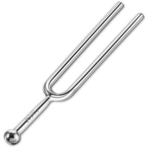 A440 Diapason In Acciaio Inox Diapason Standard A 440 Hz Violino Chitarra Accordatore Con Panno Di Pulizia E Storage Bag Nera Per Il Dispositivo Standard Strumenti Musicali Violino Guitar Tuner - Foto 1