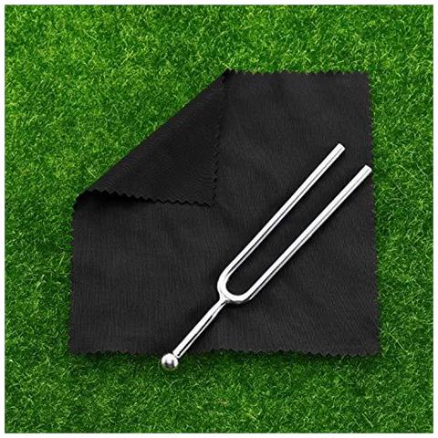 A440 Diapason In Acciaio Inox Diapason Standard A 440 Hz Violino Chitarra Accordatore Con Panno Di Pulizia E Storage Bag Nera Per Il Dispositivo Standard Strumenti Musicali Violino Guitar Tuner - Foto 4