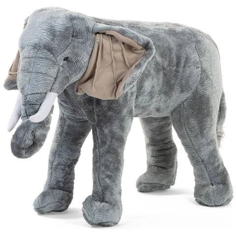 Elefante Giocattolo Autoportante 77x33x55 cm Grigio - Foto 1