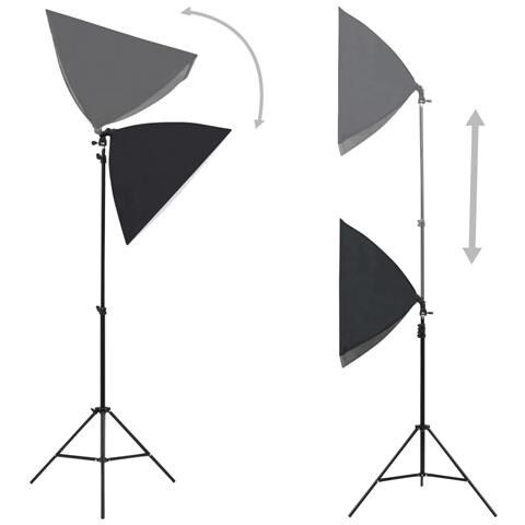 Kit per Studio Fotografico con Set Luci, Fondale e Riflettore - Foto 2