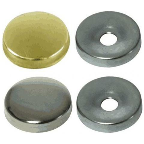 Borchia Coprivite Conica Mm 12 Ottone Nichelato X 200 Pz Metal Minuterie G. b. Manzoni - Foto 1