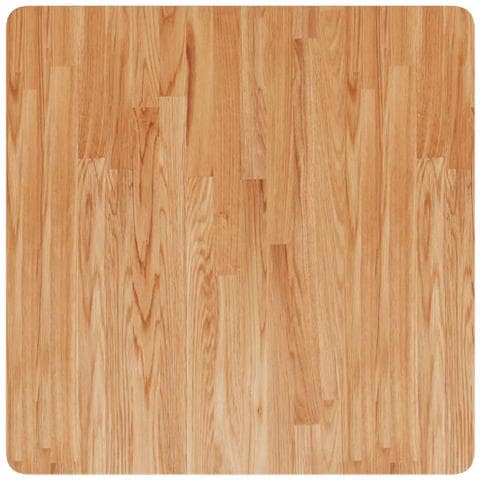 Piano Tavolo Quadrato Marrone Chiaro 70x70x1,5 Rovere Trattato - Foto 4