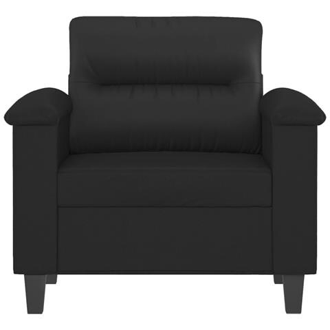 Poltrona Nera 60 Cm In Similpelle - Foto 3