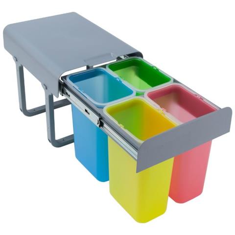 Pattumiera Ekko 40 32 Lt Colore Grigio - Foto 1