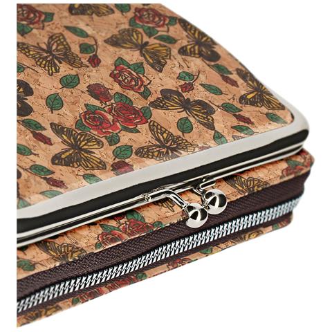 Borsetta Sughero, Collezione Natureprint, Chiusura Cerniera / Scatto - Foto 5