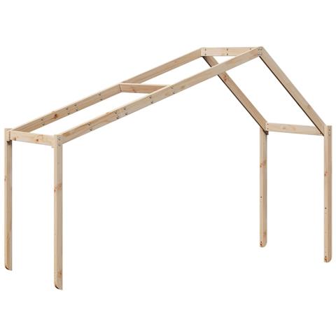 Tetto Per Letto Bambini 203x95,5x142 Cm Legno Massello Di Pino - Foto 2