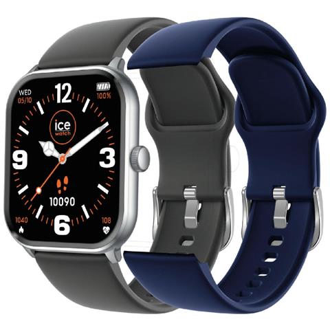 Smartwatch Smart One Silver Con Cinturini, Blu Marine - Foto 2