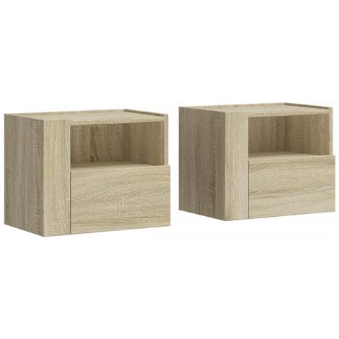 Comodini a Muro 2 pz Rovere Sonoma 45x30x35 cm - Foto 2