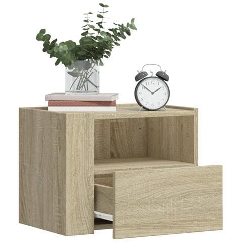 Comodini a Muro 2 pz Rovere Sonoma 45x30x35 cm - Foto 1