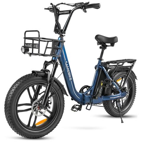 C05 Pro Bicicletta Elettrica - Potenza 350w Batteria 36v13ah Autonomia 35km Freno A Disco Meccanico - Blu Scuro - Foto 2