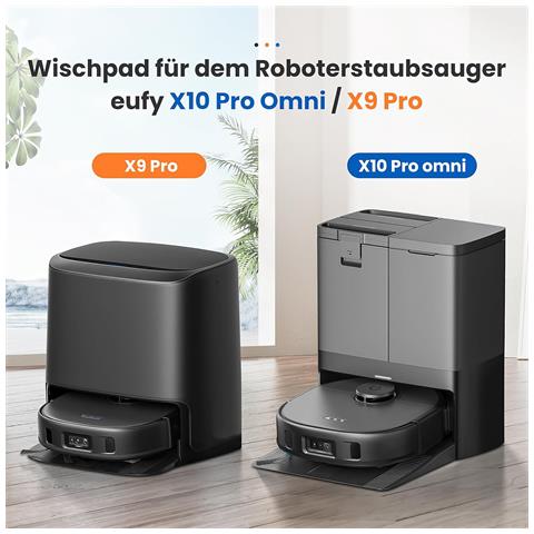 Set Di Panni Di Ricambio Per Robot Aspirapolvere Eufy X10 Pro Omni /x9 Pro - Foto 2