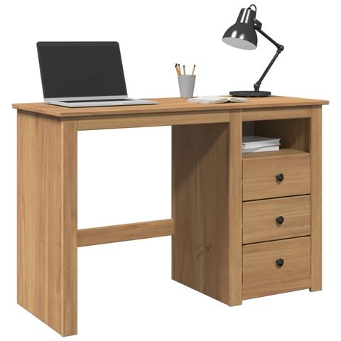Scrivania Panama 112x45x75 Cm Legno Massello Di Pino - Foto 1