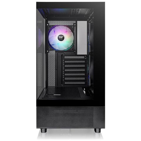 View 270 Plus Tg Argb Mid Tower Pannello Frontale E Laterale In Vetro Temperato 3 Ventole Argb Nero - Foto 2